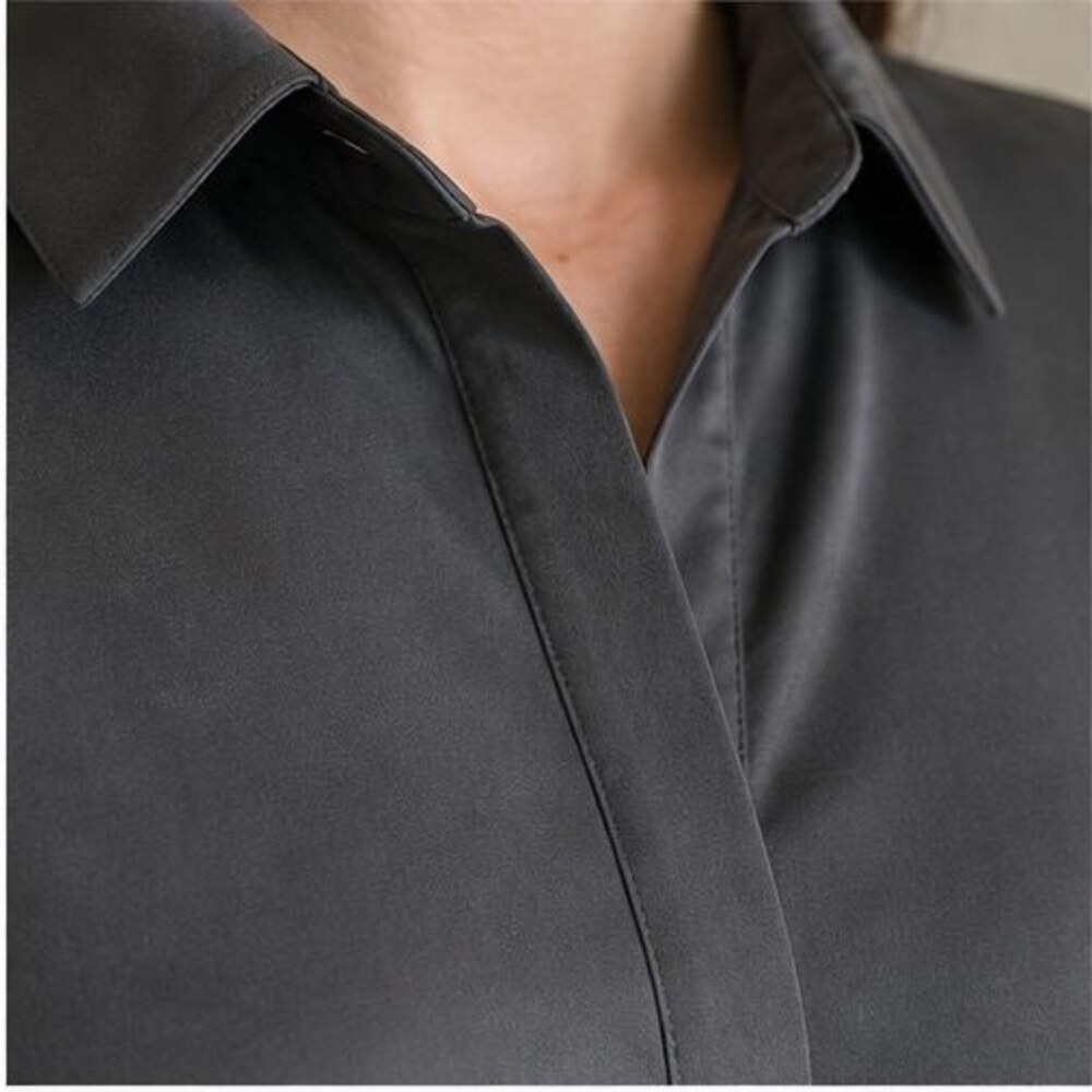 Charcoal Puff Sleeve Top - Picture 4 of 6